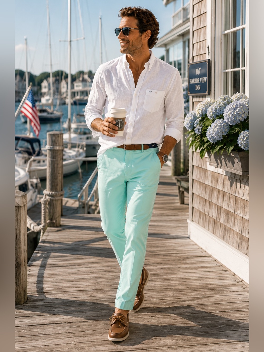 Vineyard Vines OTG On-The-Go Pants 32x32 Aqua Haze NWOT